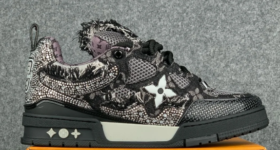 Louis Vuitton Skate Sneaker – Black Swarovski Monogram Edition