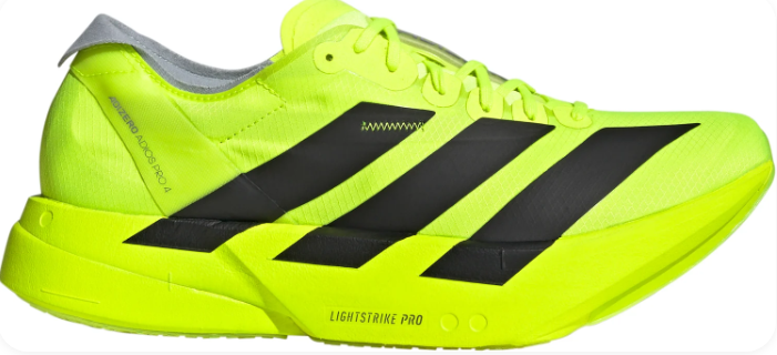adidas Adizero Adios Pro 4 Men's Running Shoes - Yellow/Navy