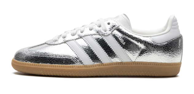 adidas Samba OG WMNS 'Silver Metallic Cracked Leather' | JR0035