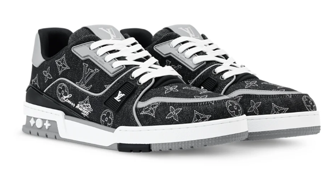 Louis Vuitton LV Trainer Sneaker – Monogram-Embroidered Denim Edition