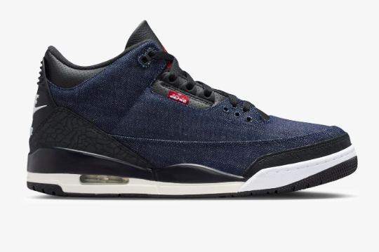 Jordan x Levi's® AJ 3 Retro 'Indigo' | Gym Red Accents