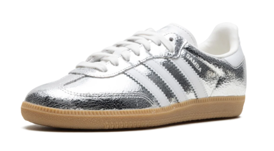 adidas Samba OG WMNS 'Silver Metallic Cracked Leather' | JR0035