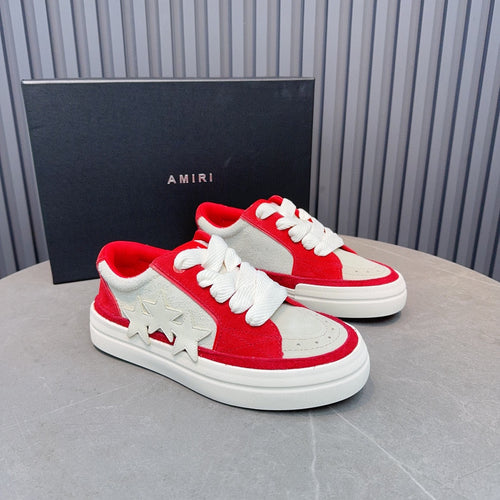 Amiri Stars Low-Top Sneaker – Red/White