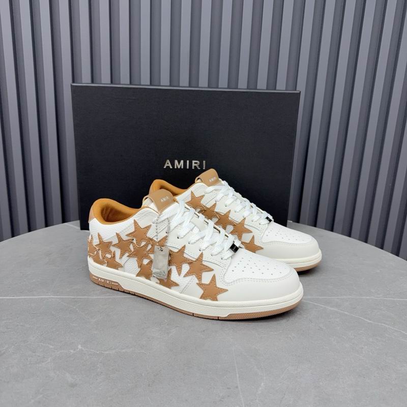 Amiri Stars Low-Top Sneaker – White/Tan