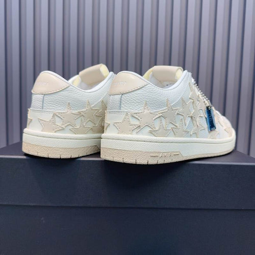 Amiri Stars Low-Top Sneaker – Triple White