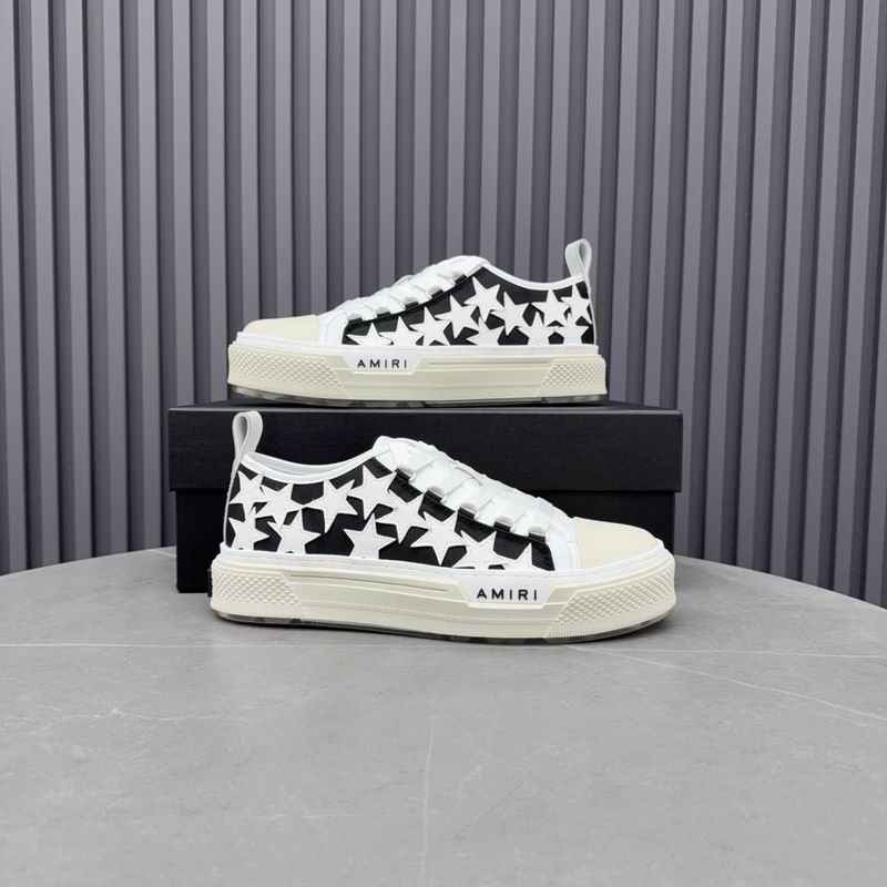 Amiri Stars Court Low-Top Sneaker – Black/White