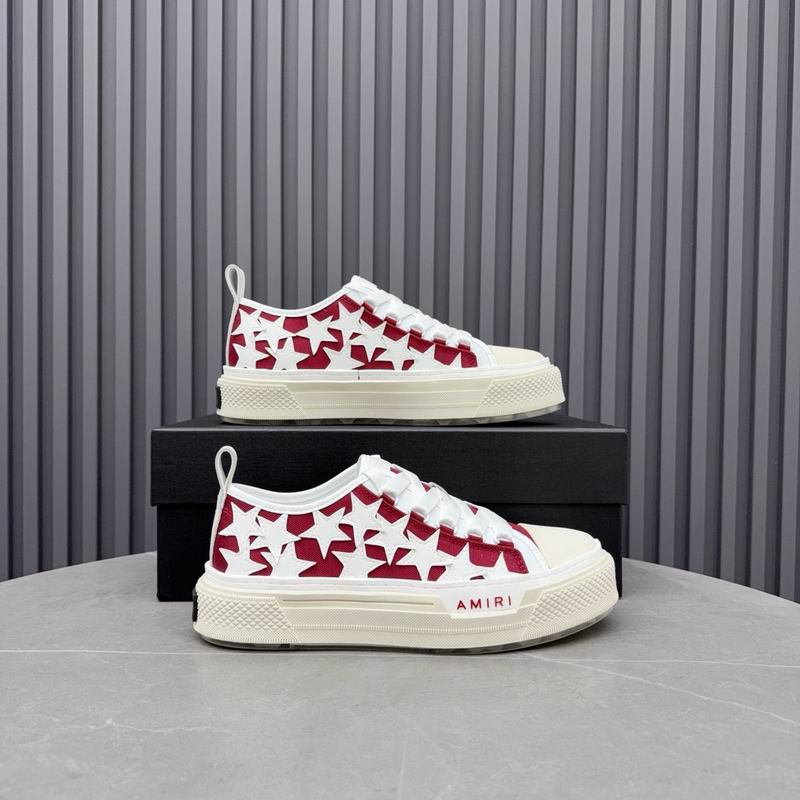 Amiri Stars Court Low-Top Sneaker – Red/White