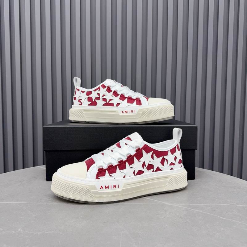 Amiri Stars Court Low-Top Sneaker – Red/White