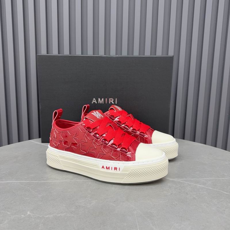 Amiri Stars Patent Low-Top Sneaker – Red