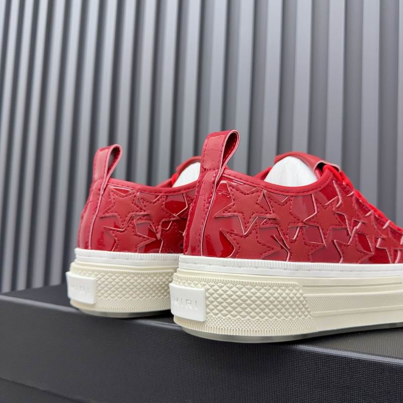 Amiri Stars Patent Low-Top Sneaker – Red