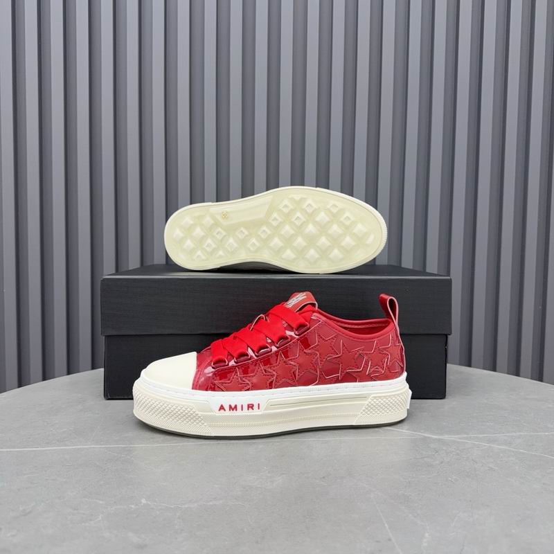 Amiri Stars Patent Low-Top Sneaker – Red
