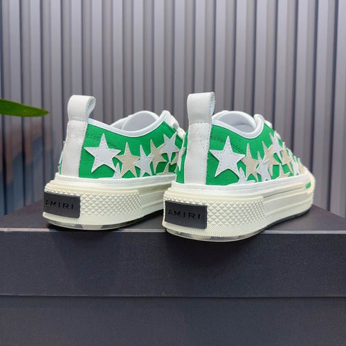 Amiri Stars Court Low-Top Sneaker – Green/White
