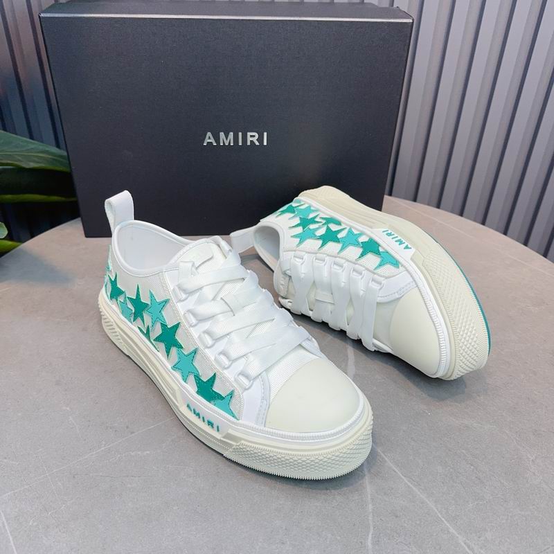 Amiri Stars Court Low-Top Sneaker – Teal/White