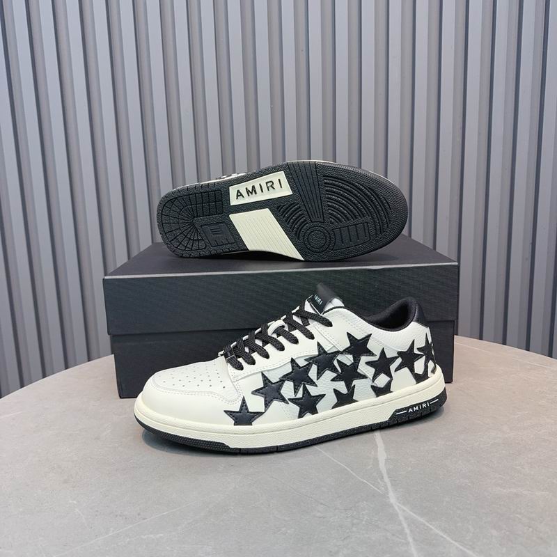 Amiri Stars Court Low-Top Sneaker – White/Black