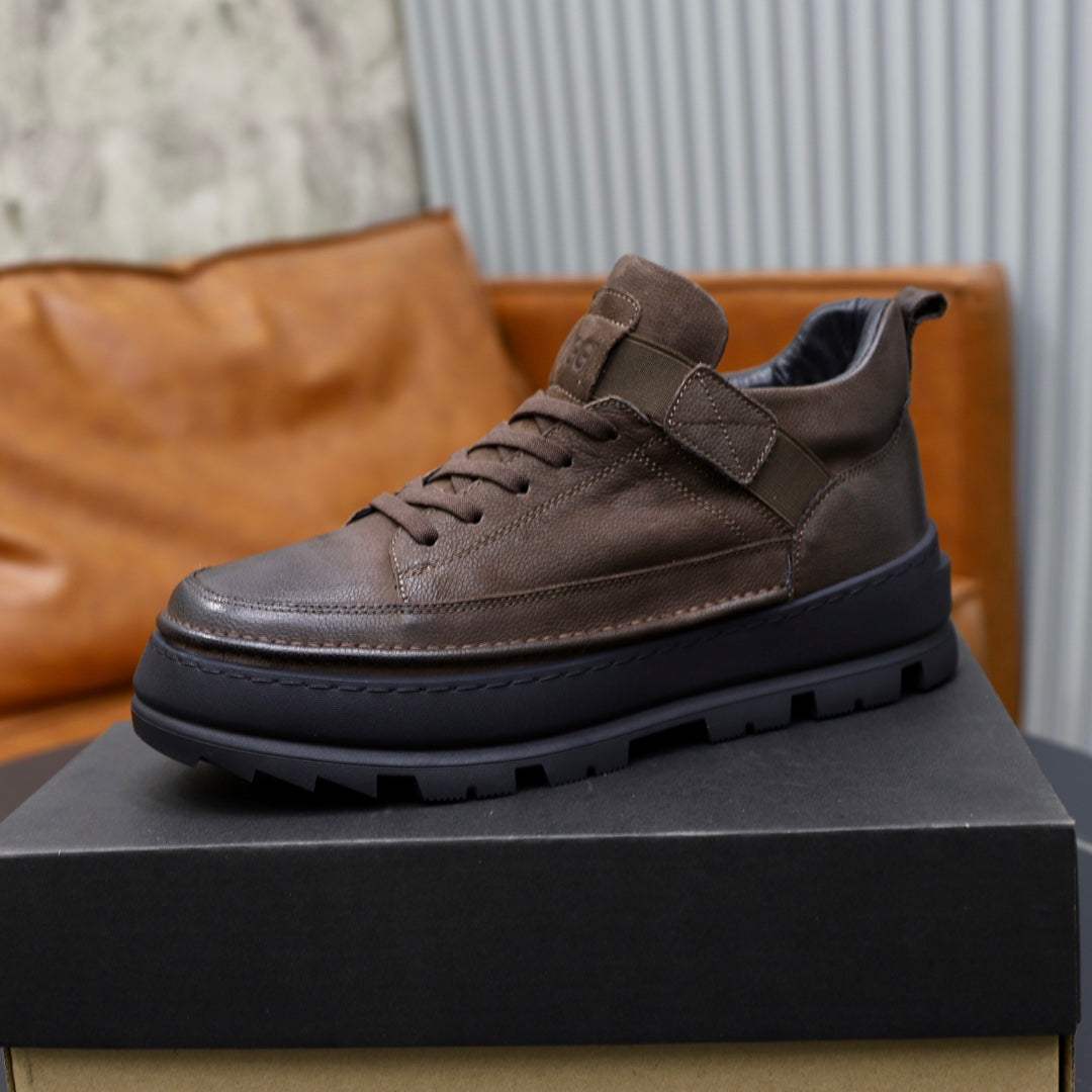 UGG Men's Suede High-Top Sneaker — Dark Chocolate