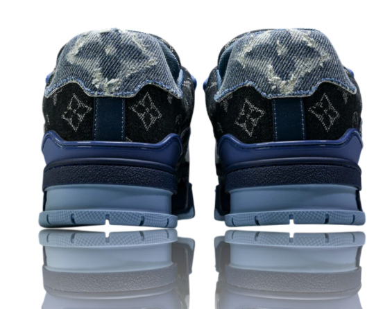 Louis Vuitton Trainer Low – 'Monogram Denim Patchwork' White/Blue (Style 1AC4YW)